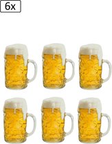 6x Wanddeco Bierpul 55 x 40 cm - bier feest apres ski thema feest biertje bier festival