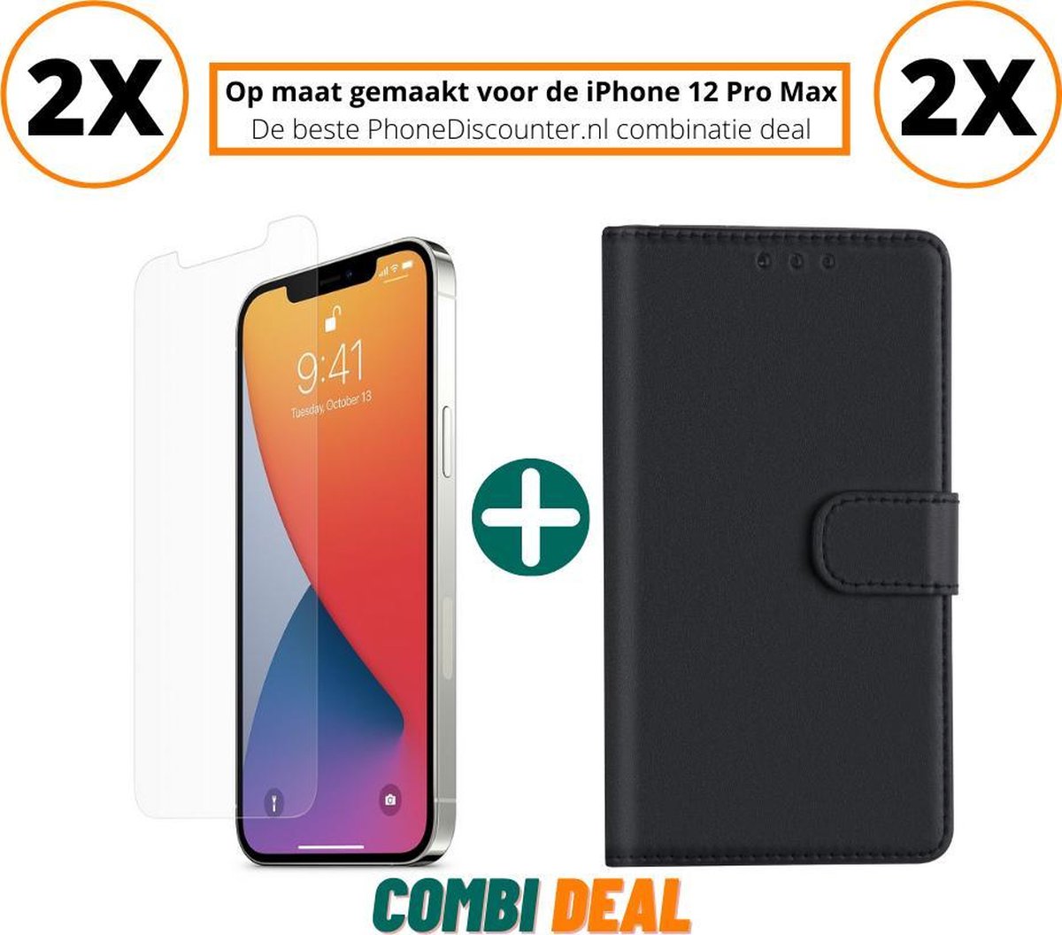 iphone 12 pro max cover case | iPhone 12 Pro Max A2410 full body cover 2x | iPhone 12 Pro Max stand case zwart | 2x hoes iphone 12 pro max apple | iPhone 12 Pro Max beschermhoes + 2x iPhone 12 Pro Max gehard glas screenprotector