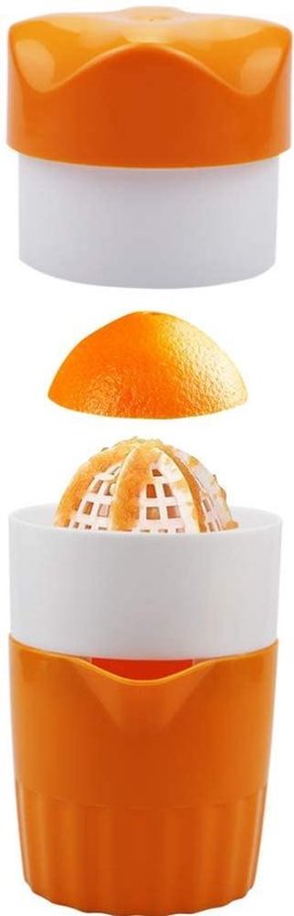 Citruspers Citroenpers, Handmatige Handpers Met Zeef En Container Voor Citroen Sinaasappel Limoen Citrus Oranje Kleur