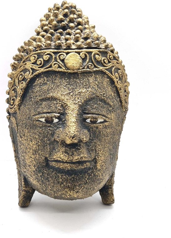 Boeddha - Boeddha hoofd hout - Buddha hoofd voor op te hangen | bol.com