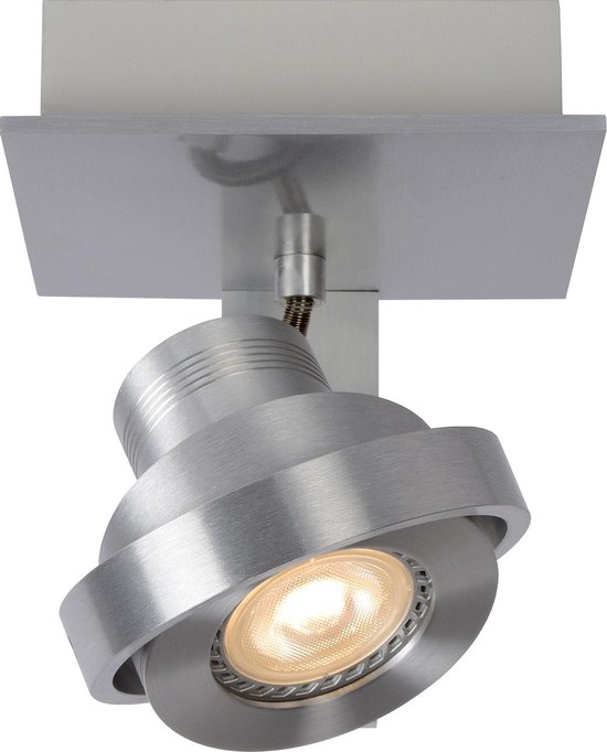 Lucide LANDA Plafondspot - LED Dim to warm - GU10 - 1x5W 3000K/2200K - Mat chroom