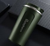 Relephance RVS Koffiebeker To Go - Thermos Beker - Reisbeker - Auto - Fitness - Reizen - BPA Vrij - 380 ml - Leger Groen