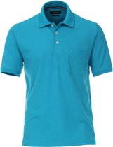 Casa Moda Sport Poloshirt Oceaan Blauw Borstzak Regular Fit - XXL