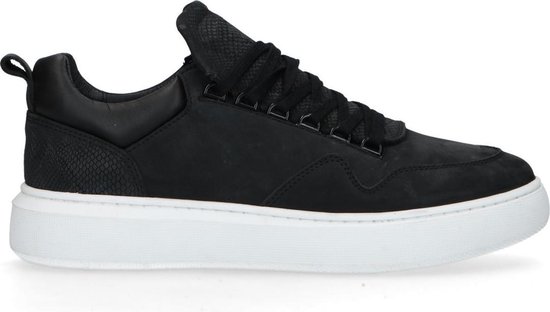 Sacha - Heren - Zwarte sneakers van nubuck - Maat 43