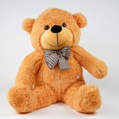 Snufie Classic Pluche Teddybeer Groot 80 cm | Premium knuffel extra zacht en donzig | Grote knuffel met strik | Voor kinderen vanaf 1 jaar | Navulbaar