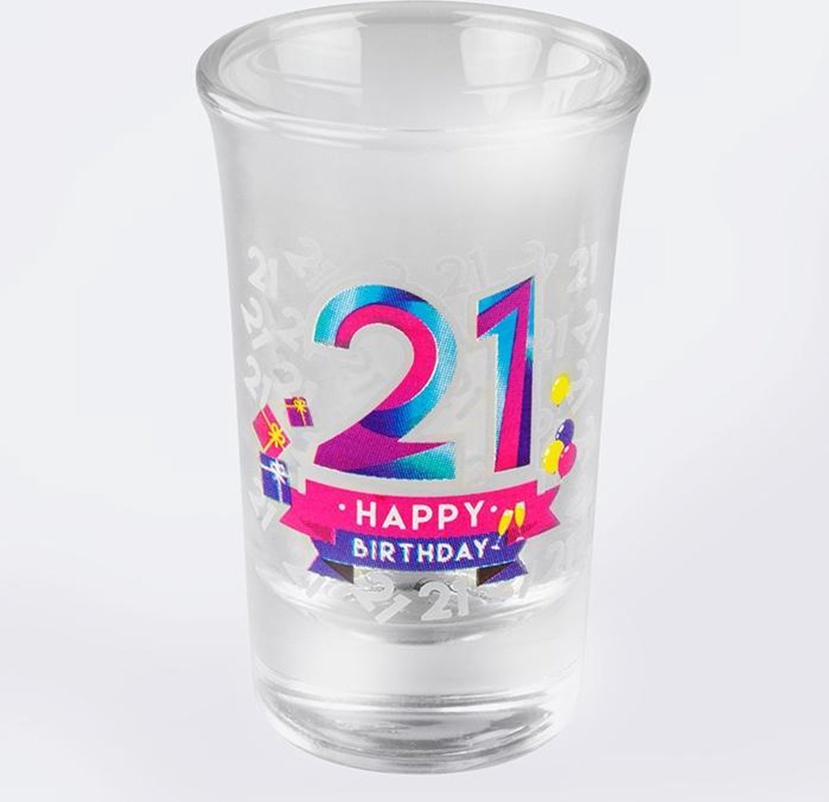 Verres cadeaux - 21 Happy Birthday (6 pièces) | bol.com