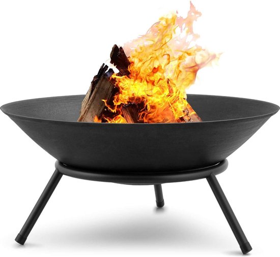 MaxxGarden Fire bowl sur pied - Fer - 47 cm - noir | bol
