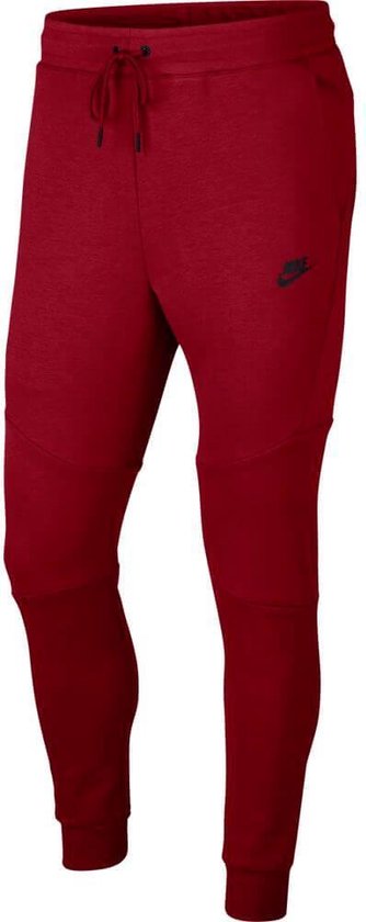 Verval schuif Triatleet Nike Tech fleece pant Heren Joggingbroek - dark red- mt. S | bol.com
