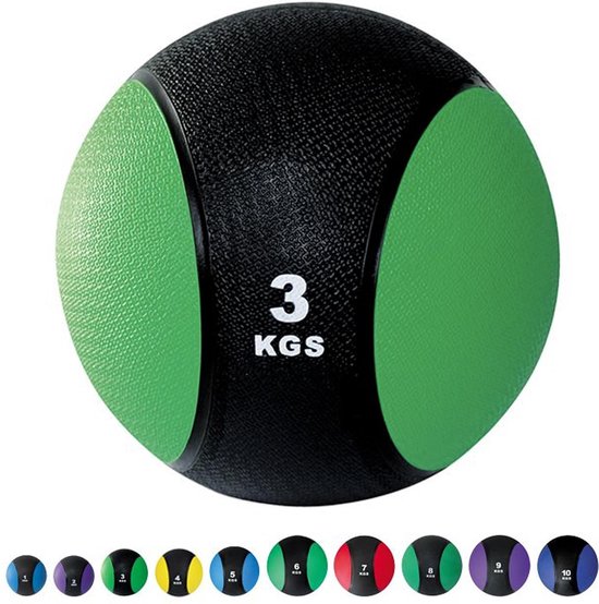 CORE POWER Medicine Gewichtballen- 3kg - gewichtbal - zware bal - trainingsbal met gewicht