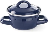 Bol.com Hendi Soep- en sauspannetje - met deksel - geëmailleerd - 065L - zwart aanbieding