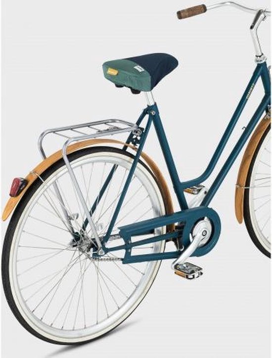 Gerecyclede fietszadelhoes Urban Proof - blauw/groen - URBAN PROOF