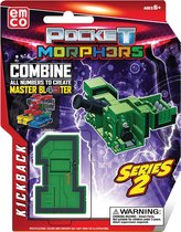 Emco Toys - PMO6899 - Pocket Morphers - Speelfiguur: voertuig verandert in het nummer 1 - Kickback series 2