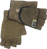 Winter TRANSFORMER-OPENVINGER Handschoenen van BellaBelga - zand bruin