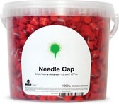 MTN Needle Cap – emmer van 1000 stuks spuitdoppen voor verre afstanden.