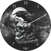 Alchemy Wandklok - Poe's Raven