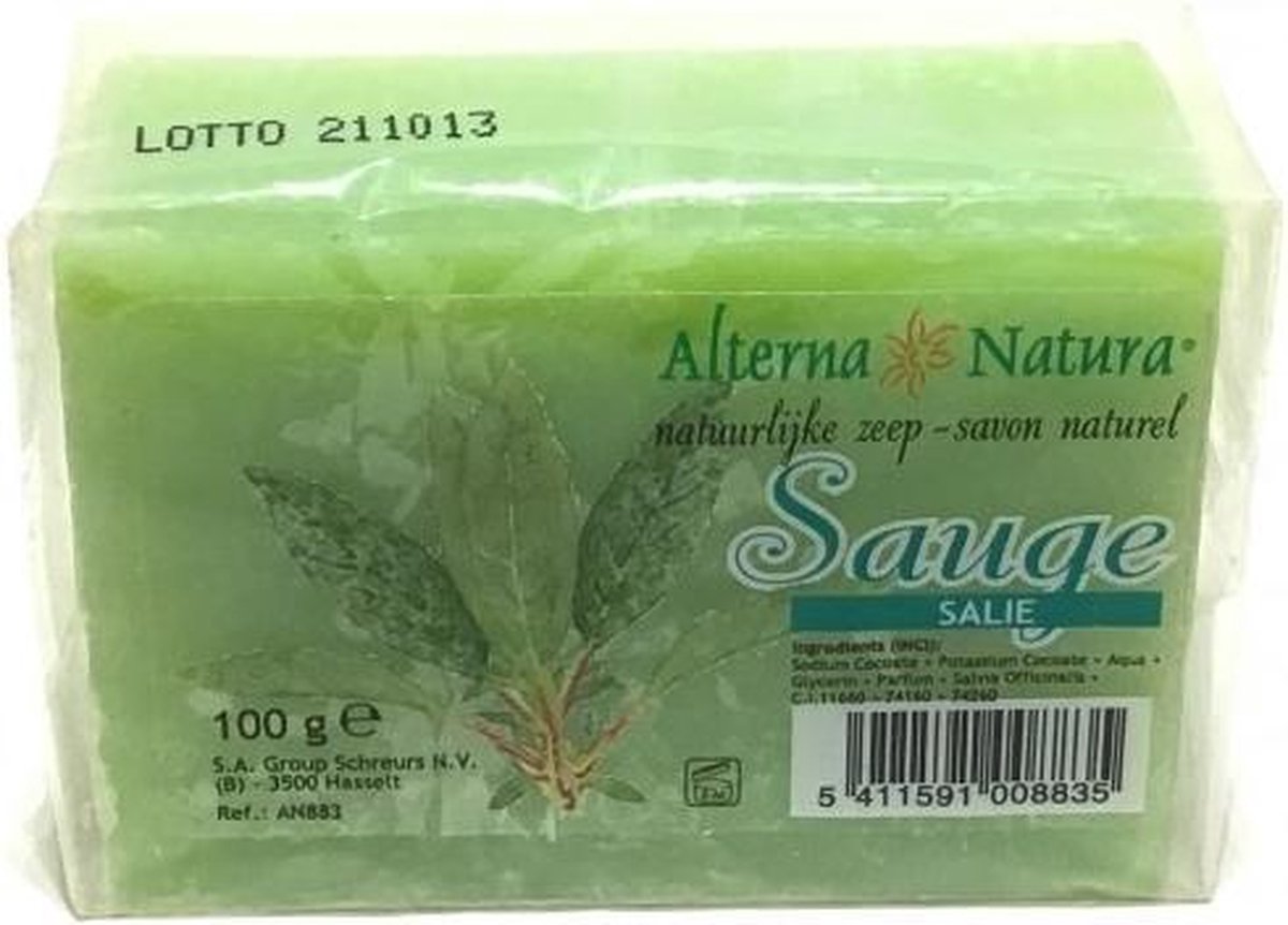 Goedkoopste Natuurzeep met Salie 100 gr.