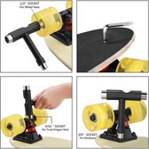 EPIN | Skateboard Tool | T-Tool | T Sleutel | Longboard | Penny Board | Skateboard | Skate Tool | ZWART