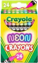 Crayola - Neon waskrijtjes - 24stuks