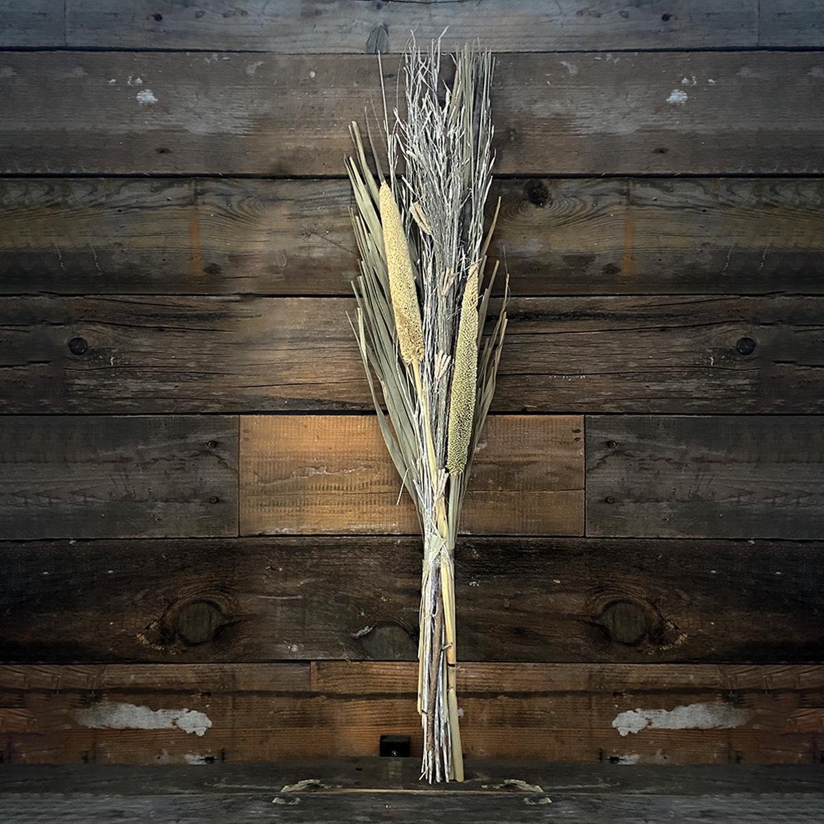 WDMT™ Droogboeket | white wash bloemen | 75 cm | Decoratieve droog bloemen | Dried flowers