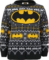 Batman Logo Kinder Gebreide (foute) Kersttrui - Unisex -7-8 Jaar