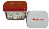 Tinbox pepermunt rood I love Bridge