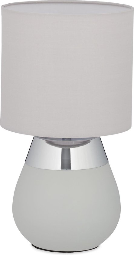 Relaxdays tafellamp touch - nachtlampje - schemerlamp - dimbaar - touch  lamp - E14... | bol.com