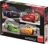 Dino Puzzel Cars 3 Rivalen 4x54 stukjes