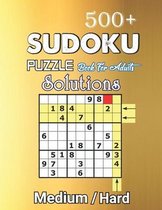 500+ Sudoku Puzzle Book for Adults Medium Hard Solution