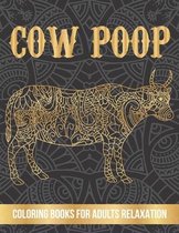 Cow poop coloring books for adults relaxation