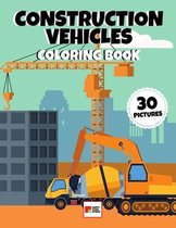 Construction Vehicles Coloring Book