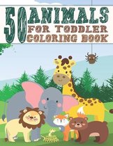 50 Animals For Toddler Coloring Book