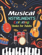 Musical Instruments Coloring Books for Adults