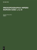 Prosopographia Imperii Romani Saec I, II, III. Pars II