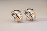 Pronkjuweel Titanium oorbellen 7958