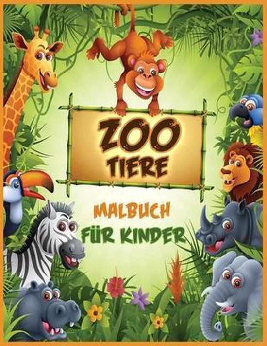 Zoo Tiere Malbuch - cover