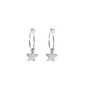 star hoops - zilver