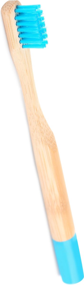OrganiBrush Bamboe Tandenborstel KIND - Blauw - 1 Stuk