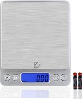 Bangosa® Professionele Digitale precisie weegschaal 2kg x 0.1 gram/2000g - Keuken weegschaal - Zakweegschaal