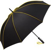 Fare® Seam middelgrote golfparaplu zwart geel 115 centimeter