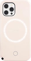 LuMee Duo case met front en back verlichting voor  iPhone 12 / 12 Pro - Millennial Pink
