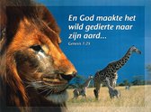 Christelijke poster 20x30 cm - Genesis 1:25