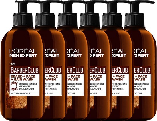 Foto: L or al paris men expert barberclub beard 6 x 200 ml voordeelverpakking