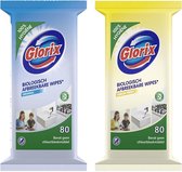 Glorix Doekjes Biologisch afbreekbaar Original + Lemon Fresh 2x 80 = 160 doekjes