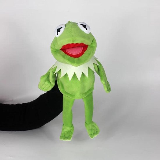 rib laten vallen kiem Kermit de kikker handpop - The muppetshow - 33 cm - Knuffel | bol.com