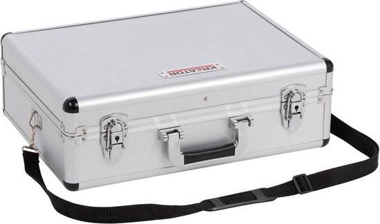 Mallette HERRAM Renforcée Aluminium 450 X 330 X 155 Mm – Valise Outil Professionnelle Robuste Et Légère