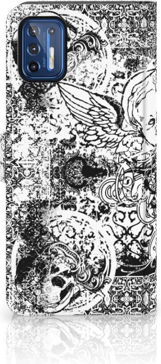 Telefoonhoesje met Naam Motorola Moto G9 Plus Skulls Angel