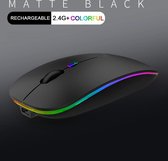 Oplaadbare Muis  met licht | Draadloze RGB muis met geweldig design | RGB Game mouse | Geschikt voor Macbook, PC, Laptop, Notebook | 2,4G |  Silent Game Mouse | Links- en rechts handig |