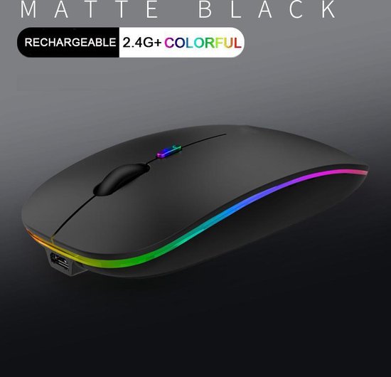 site Ale Zinloos Oplaadbare Muis met licht | Draadloze RGB muis met geweldig design | RGB  Game mouse |... | bol.com