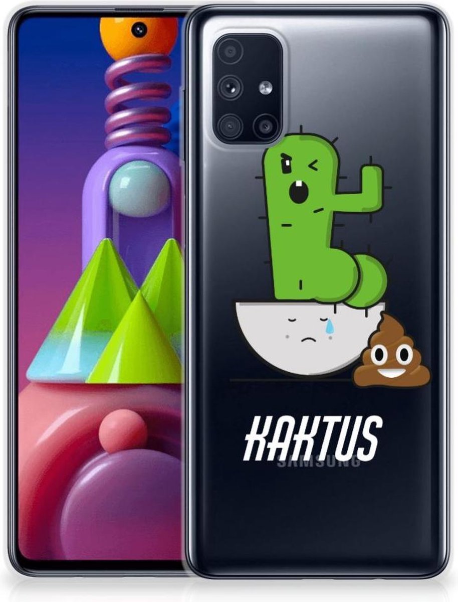 Samsung Galaxy M51 Telefoonhoesje met Naam Cactus Poo