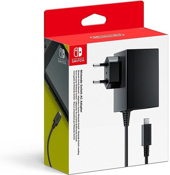Gebakjes Ongewijzigd gemeenschap Officiële Nintendo Switch AC adapter / oplader | bol.com